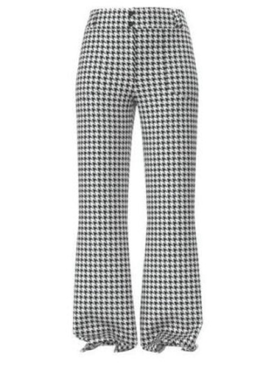 LuLaRoe Pants - LuLaRoe Emery Black & White Houndstooth Wide Leg Pants